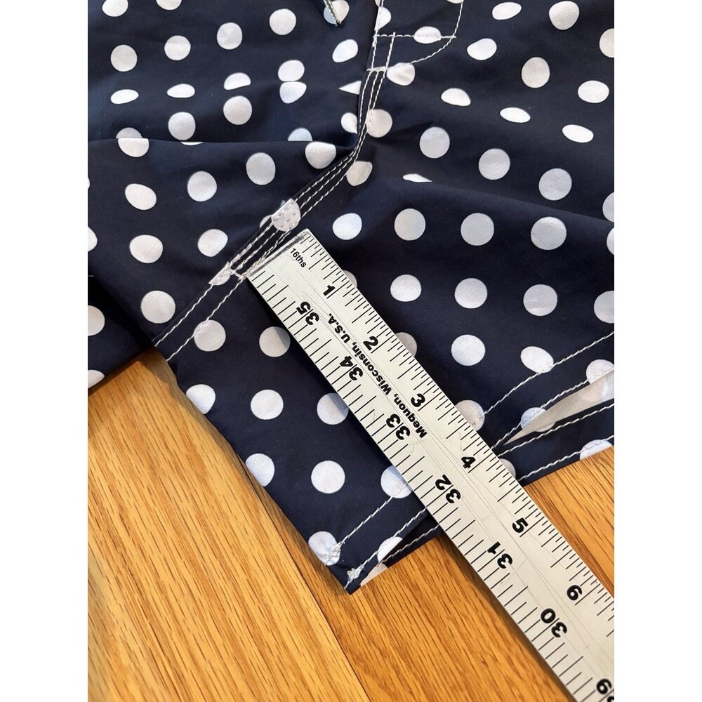 Birdwell Beach Britches Navy Blue & White Polka Dot Board Shorts Womens 16 - Picture 9 of 10